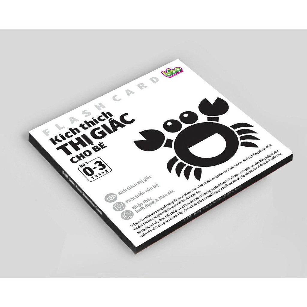 [FLASHCARD] Bộ Thẻ Kích Thích Thị Giác Cho Bé (từ 0-16 tháng tuổi)