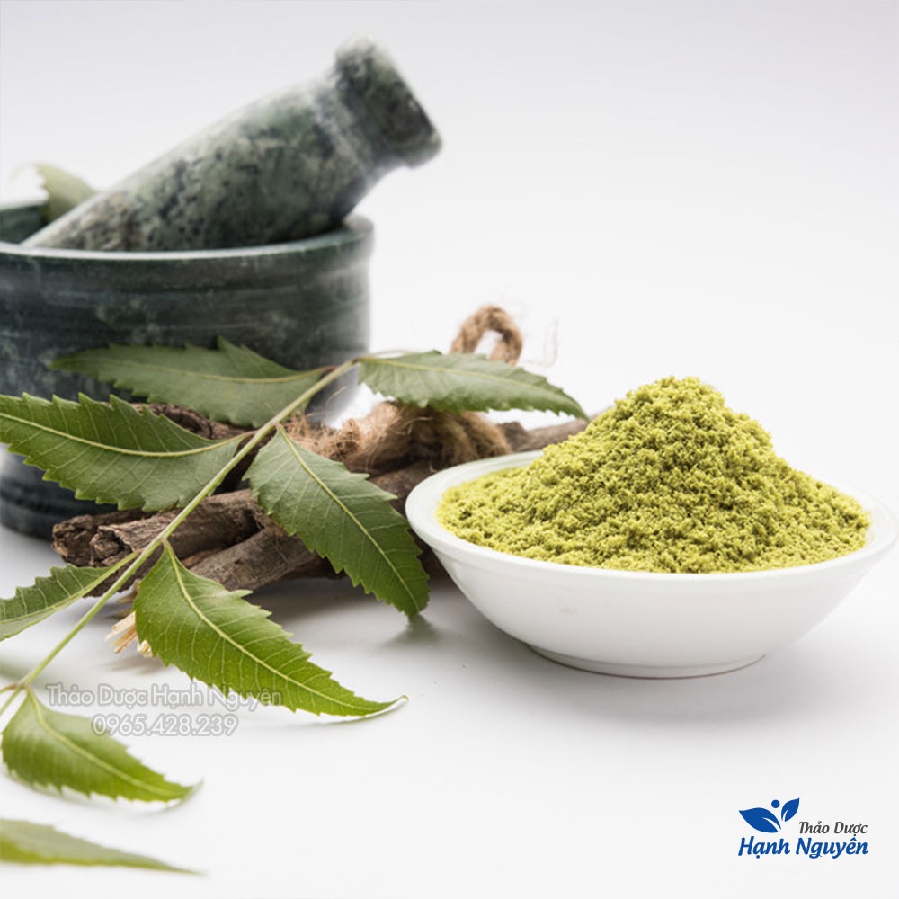 Bột lá neem nguyên chất 500g (Lá nem kháng khuẩn, dưỡng da, mờ thâm sạm) - Thảo Dược Hạnh Nguyên