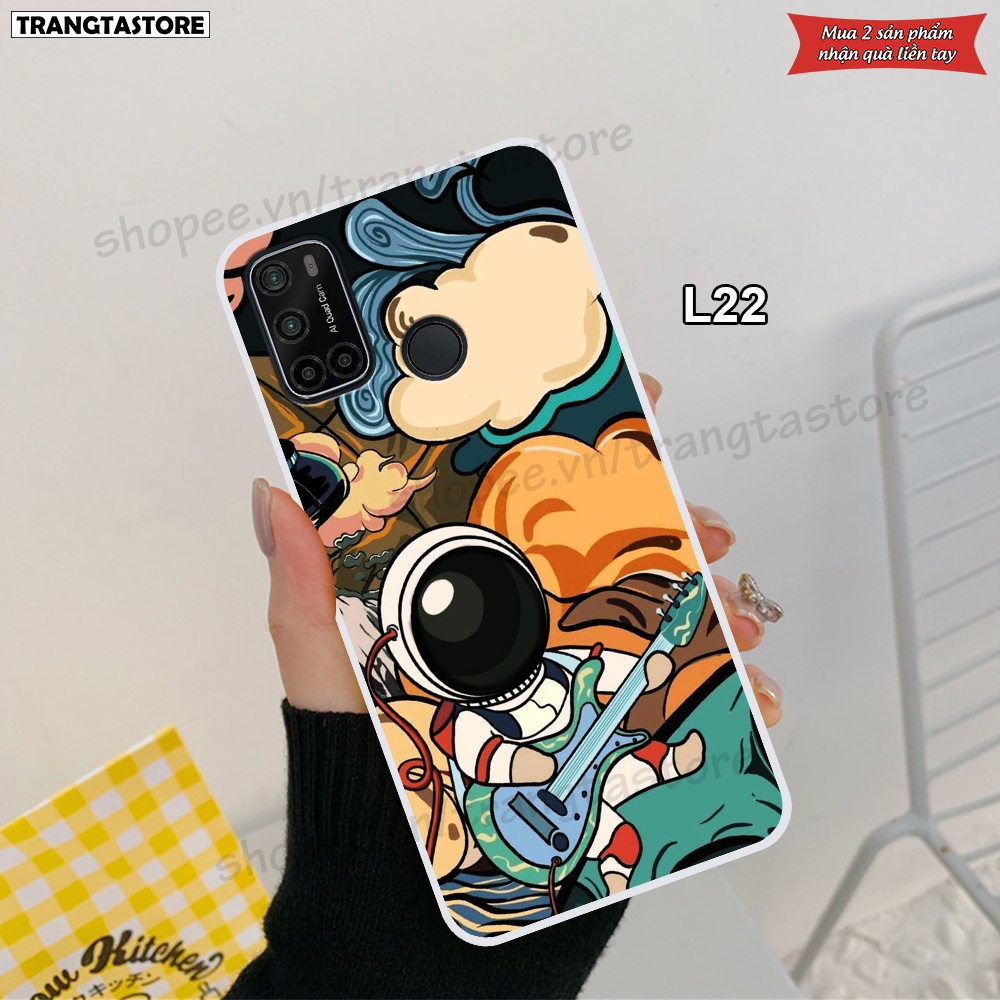 Ốp dẻo trong Vsmart Joy 4 - Star 5 - Live 4 in hình vũ trụ, phi hành gia, spaceX