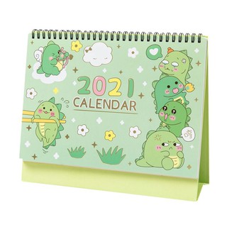 Lịch Để Bàn 2021 ( 18 x 25.5cm )-Tặng Kèm Sticker Nhãn Dán Dễ Thương