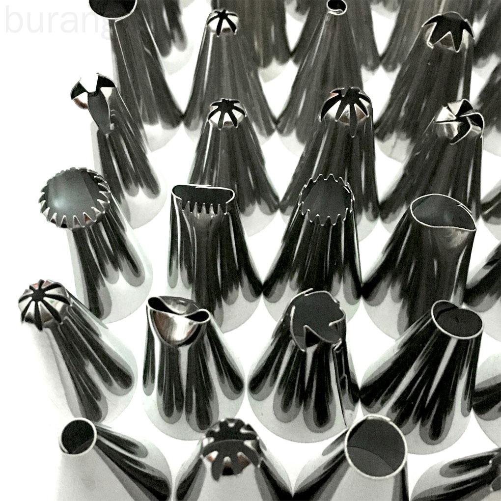 Set 48 đui bánh kem bằng thép không gỉ chất lượng cao an toàn tiện dụng trang trí bánh