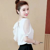 Sơ mi thắt nơ sau điệu đà