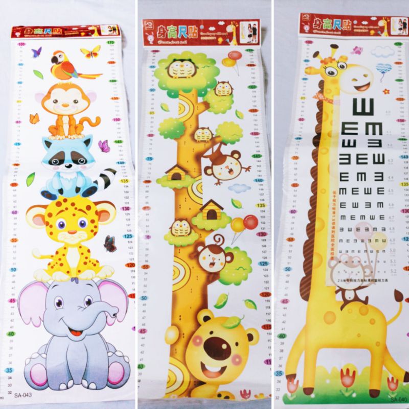 Decal đo chiều cao cho bé
