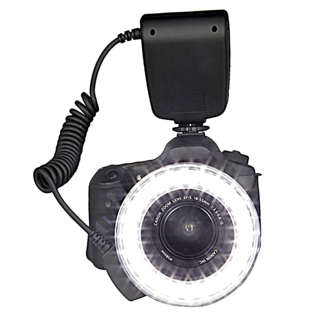 Đèn Vòng Macro 48 Led Cho Máy Ảnh Nikon Canon Sony Olympus Dslr Camera New