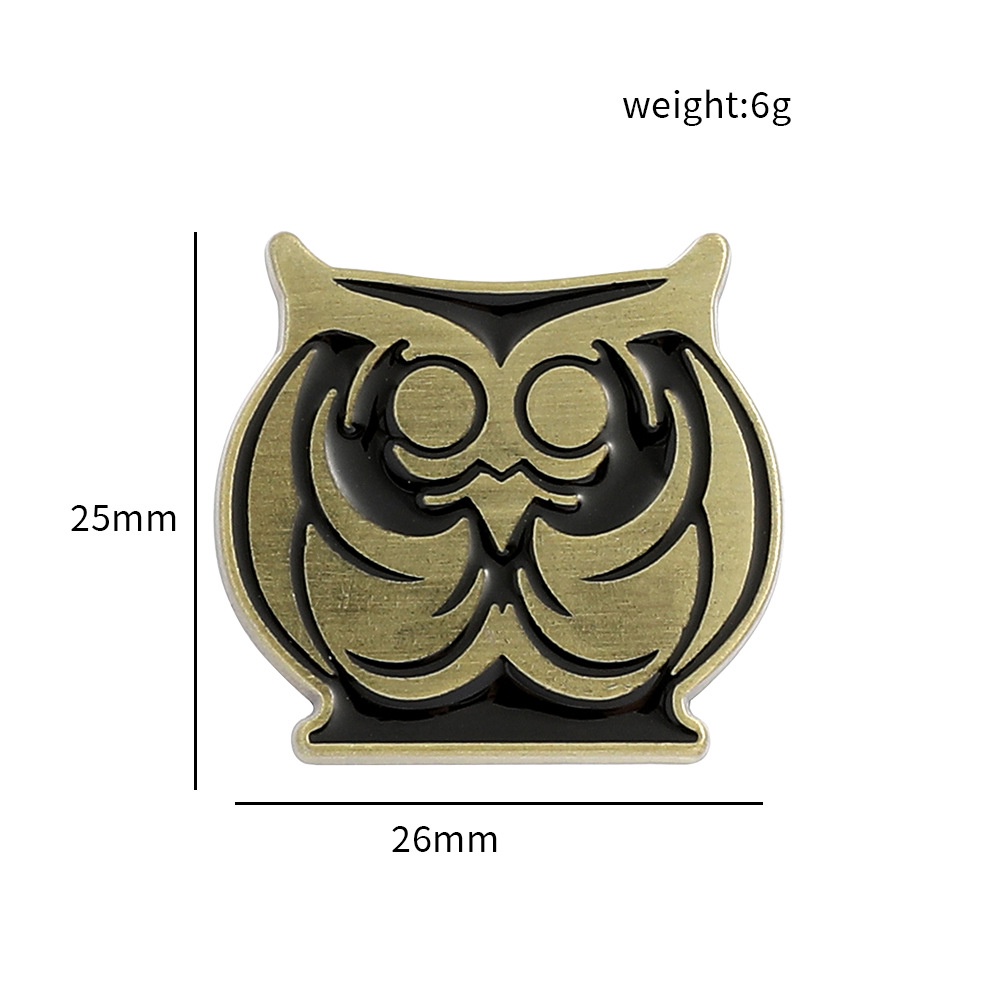 Ellen Lycoris Recoil Owl Anime Badge Metal Brooch Bag Pendant Pin Cartoon Fashion Accessories Gifts