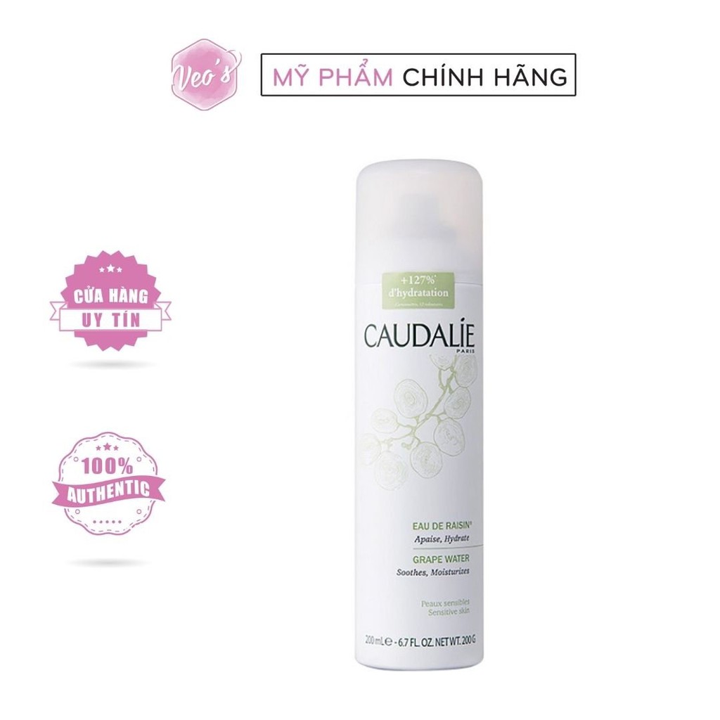 Xịt khoáng dưỡng ẩm và chống lão hóa Caudalie Grape Water