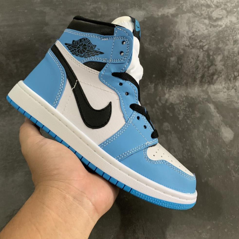 Giày Jordan 1 High University Blue [FULL BOX] Giày Thể Thao Jordan Xanh Móc Đen, Giày JD1 Cổ Cao Cao Nam Nữ Hot 2021 | BigBuy360 - bigbuy360.vn