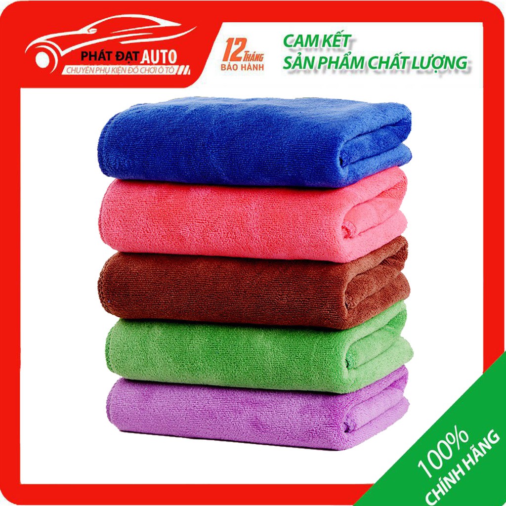 Khăn lau xe ô tô microfiber  kích thước 35*75 đa năng siêu mềm mịn,siêu thấm hút,lau cực sạch