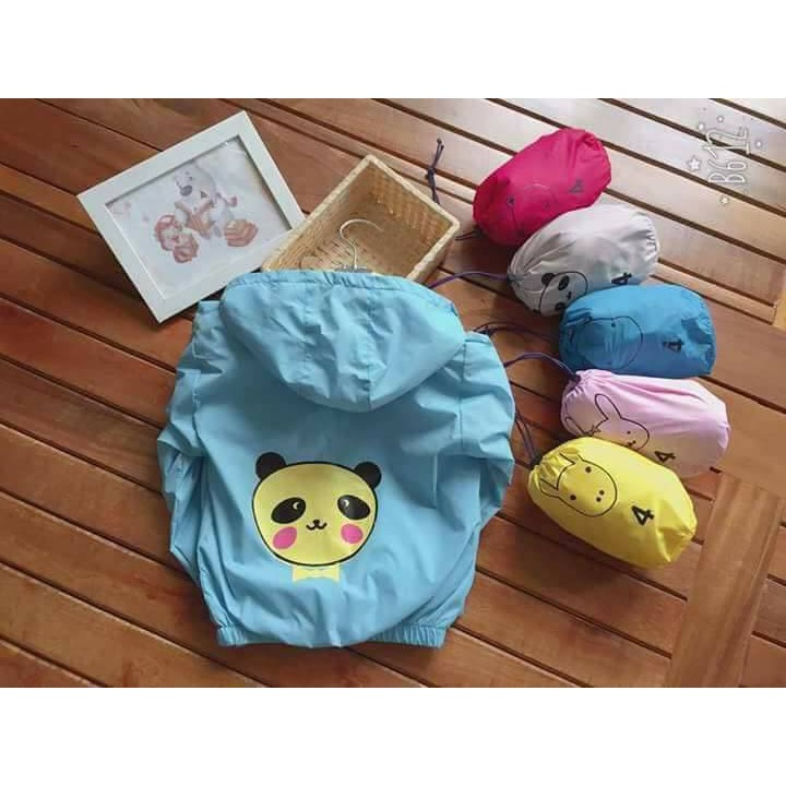 Áo gió in hình thú cho bé trai