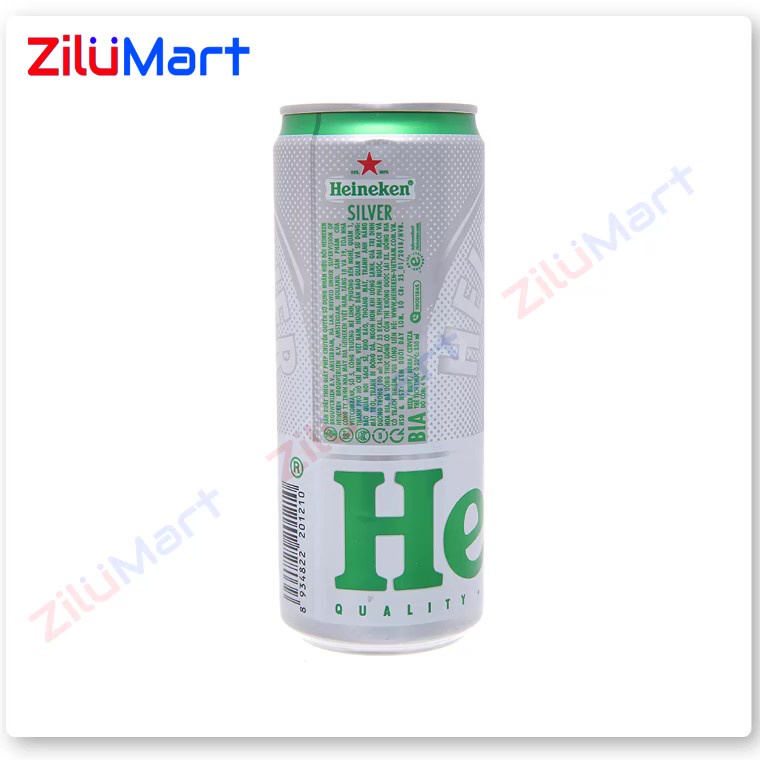 [HỎA TỐC HCM] Thùng 24 lon bia Heineken bạc loại 330ml