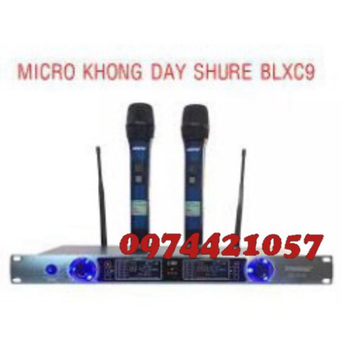 XẢ SỐC -  MIC KHÔNG DÂY Shure BLX C9 –MIC HÁT KARAOKE