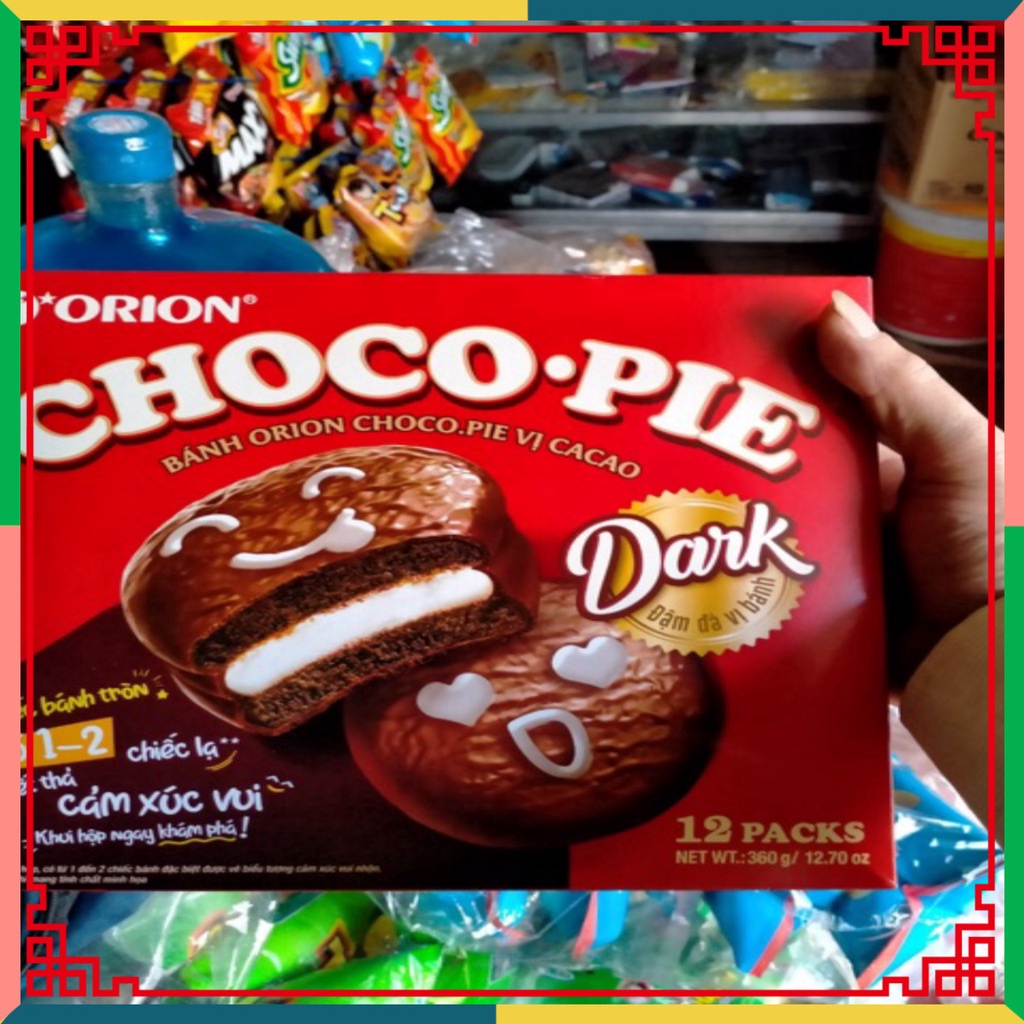 Hộp 12 Bánh Chocopie Dark Orion 360g