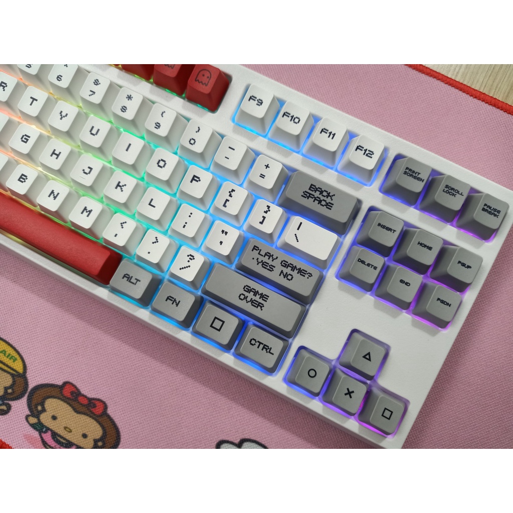 Phím cơ không dây keycoll KC87 Game Boy - Kit keycoll KC87- 3 chế độ kết nối bluetooth, dây type C, và Wireless 2.4G