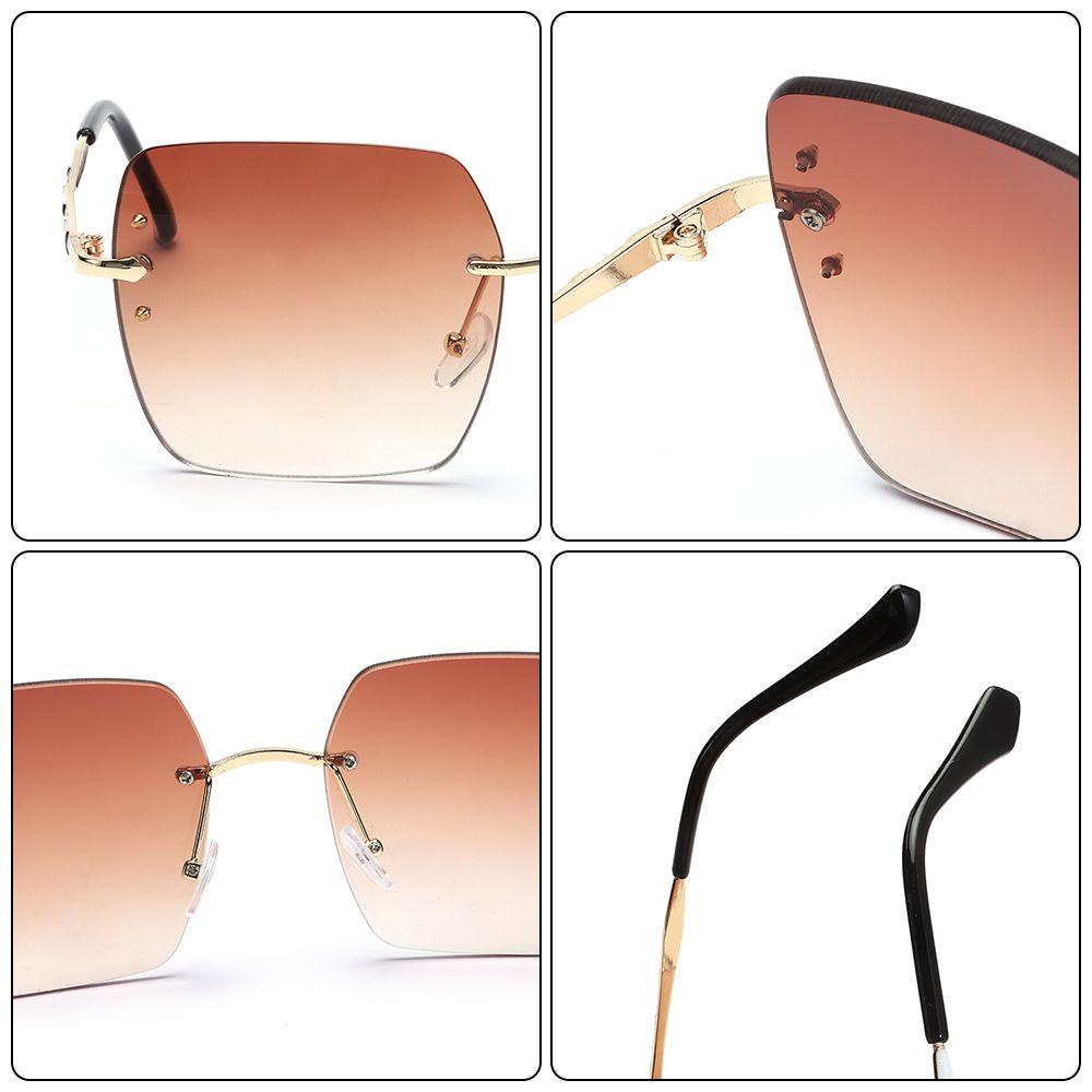 ESPO Kính Mát Vuông Không Gọng Cho Cả Nam Và Nữ