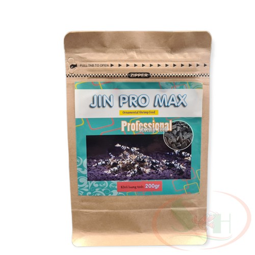 Thức Ăn Tép Min Jin Pro Max Shrimp Feed Giàu Đạm - Túi 200 gram