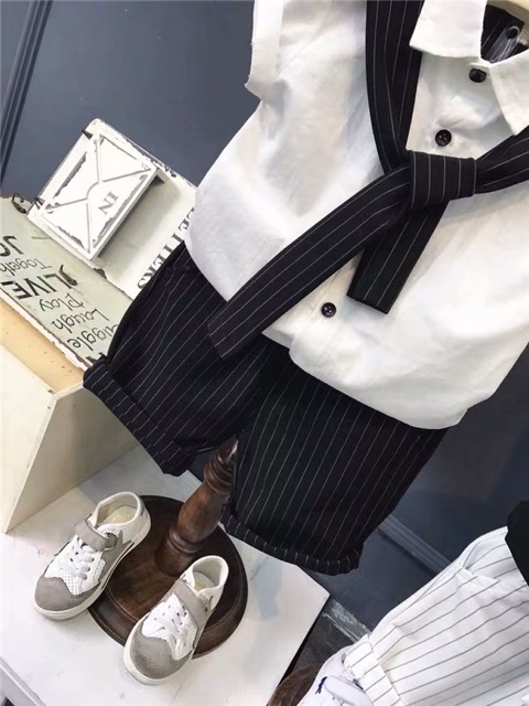 SET SƠ MI QUẦN SỌC BÉ TRAI
