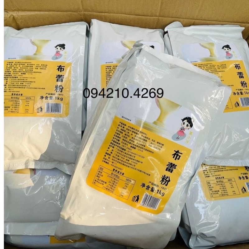 #ĐỈNH# BỘT KEM TRỨNG BÚP BÊ XIUKA GÓI 1kg- Bao Bì Mới- CHUYÊN TRÀ SỮA KEM TRỨNG THƯƠM NGON