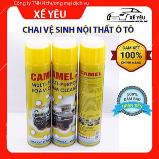 Vệ Sinh Nội Thất Ô Tô – Chai Xịt Đa Năng Dạng Bọt Camel Vệ Sinh Nội Thất, Ghế Da Ô Tô X001
