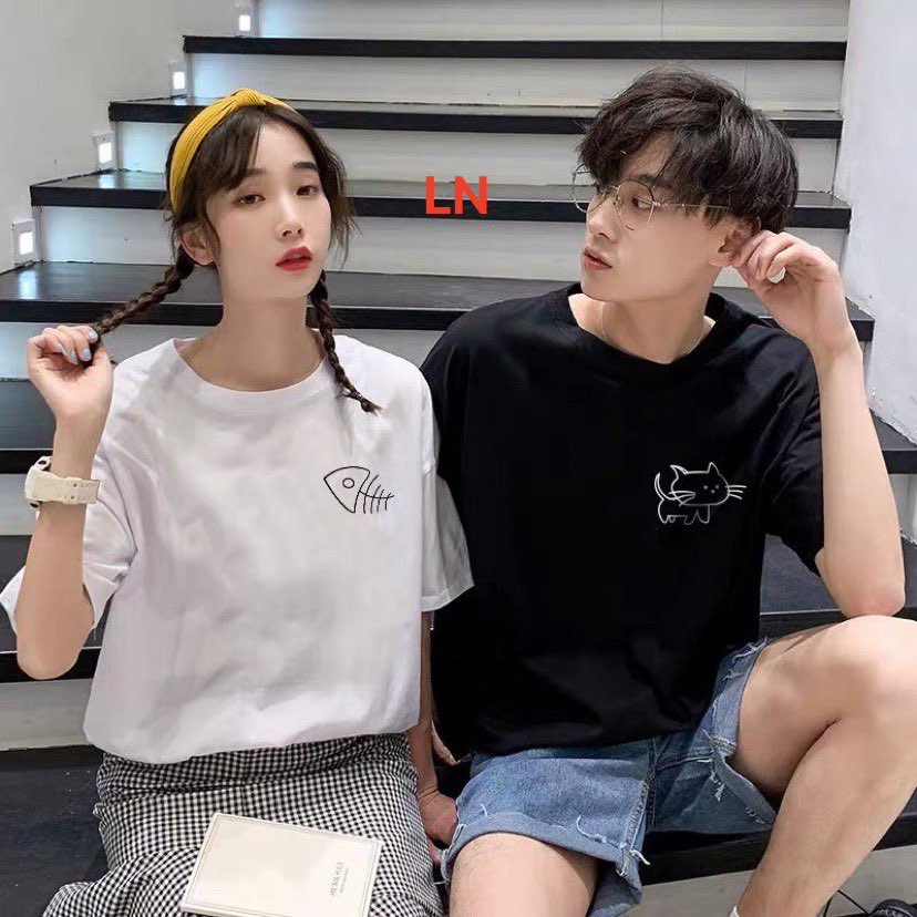 Áo đôi mèo và cá siêu đẹp