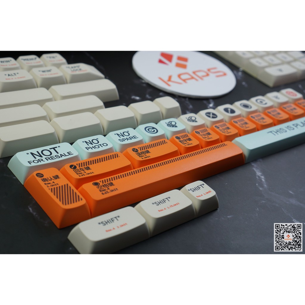 Keycap PLASTIC - profile XDA - keycap PBT - Dyesub - 150 nút cho bàn phím cơ layout 60 68 75 87 TKL 84 96 Fullsize