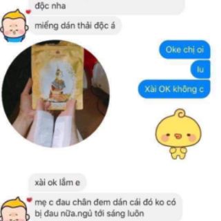 Miếng dán thải độc chân thái lan
