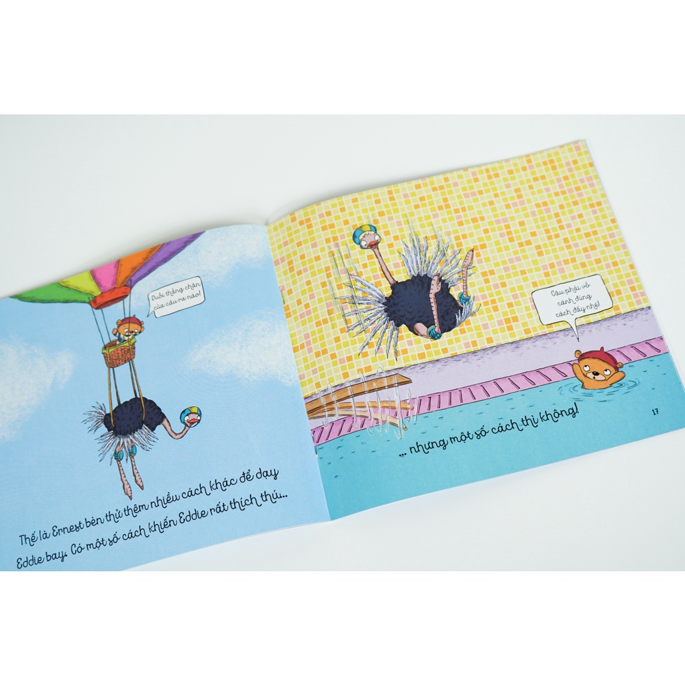 Sách - Bé học điều hay qua câu chuyện nhỏ - Đà điểu ơi, bay lên nào! - Sách tranh cho trẻ 3 - 6 tuổi