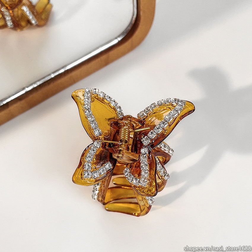 Kẹp càng cua Hàn Quốc hình bướm dễ thương, chất liệu cao cấp bền đẹp - kẹp tóc cute nữ - NASI Store
