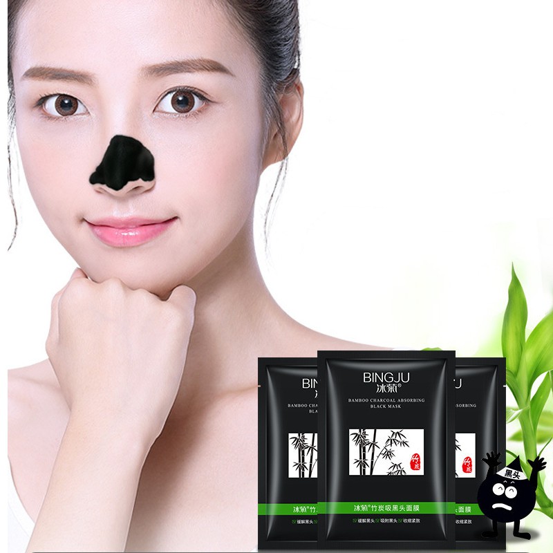 Mặt nạ lột than tre loại bỏ mụn đầu đen làm sạch sâu cho da