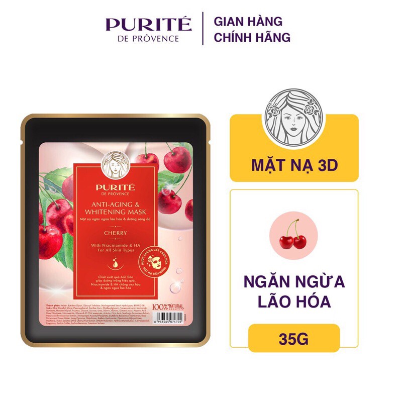 Mặt Nạ Purité Ngăn Ngừa Lão Hóa Và Dưỡng Sáng Da 20g