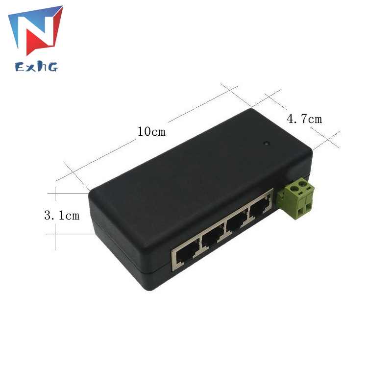Bộ Chuyển Đổi Nguồn POE 4 Cổng POE Cho Camera IP 12-48V POE 4 Cổng 12-48V