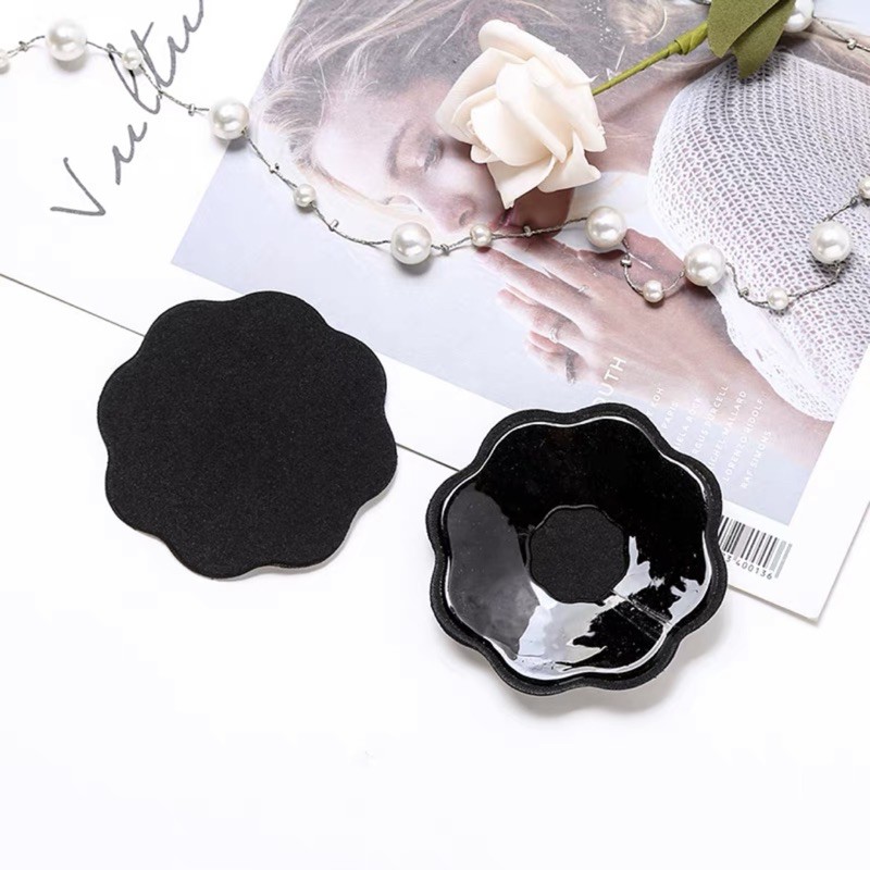 2 Miếng dán ngực vải Dán nhũ hoa hình hoa mai siêu chắc chắn