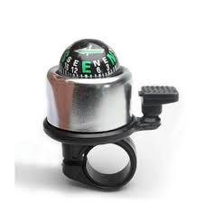 Chuông xe đạp hợp kim nhôm mạ điện nhiều màu có la bàn hình cầu