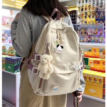 Balo ulzzang nữ hàn quốc balo thời trang đi học sinh viên TTF108 Ba Lo Nam Nữ Thời Trang Đi Học, Du Lịch, Đựng Laptop