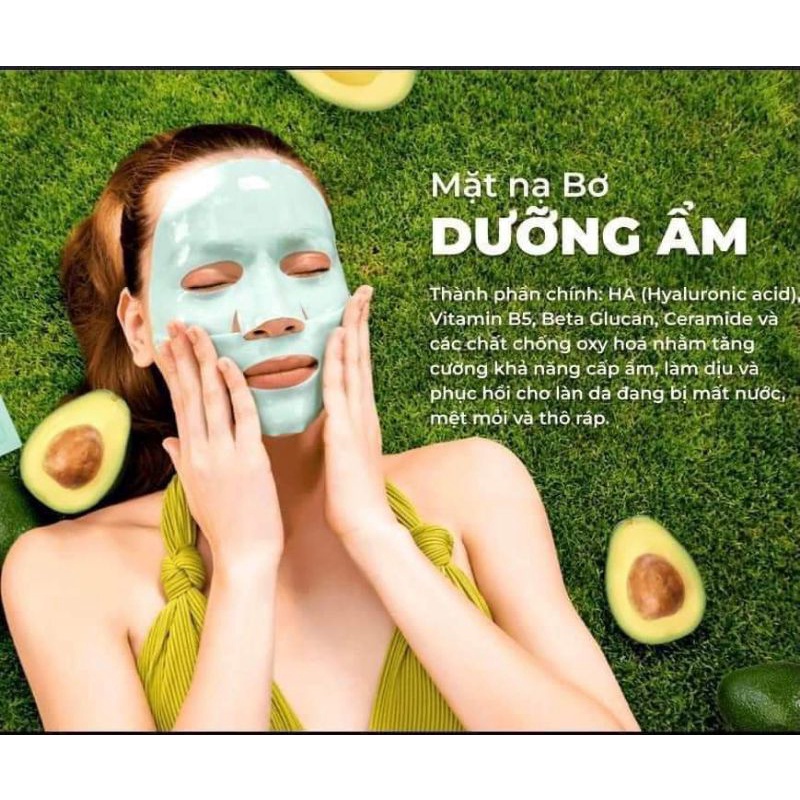 Mặt nạ Bơ MOI Hồ Ngọc Hà 3 trong 1 với 3 công dụng cấp ẩm, trẻ hoá, sáng da