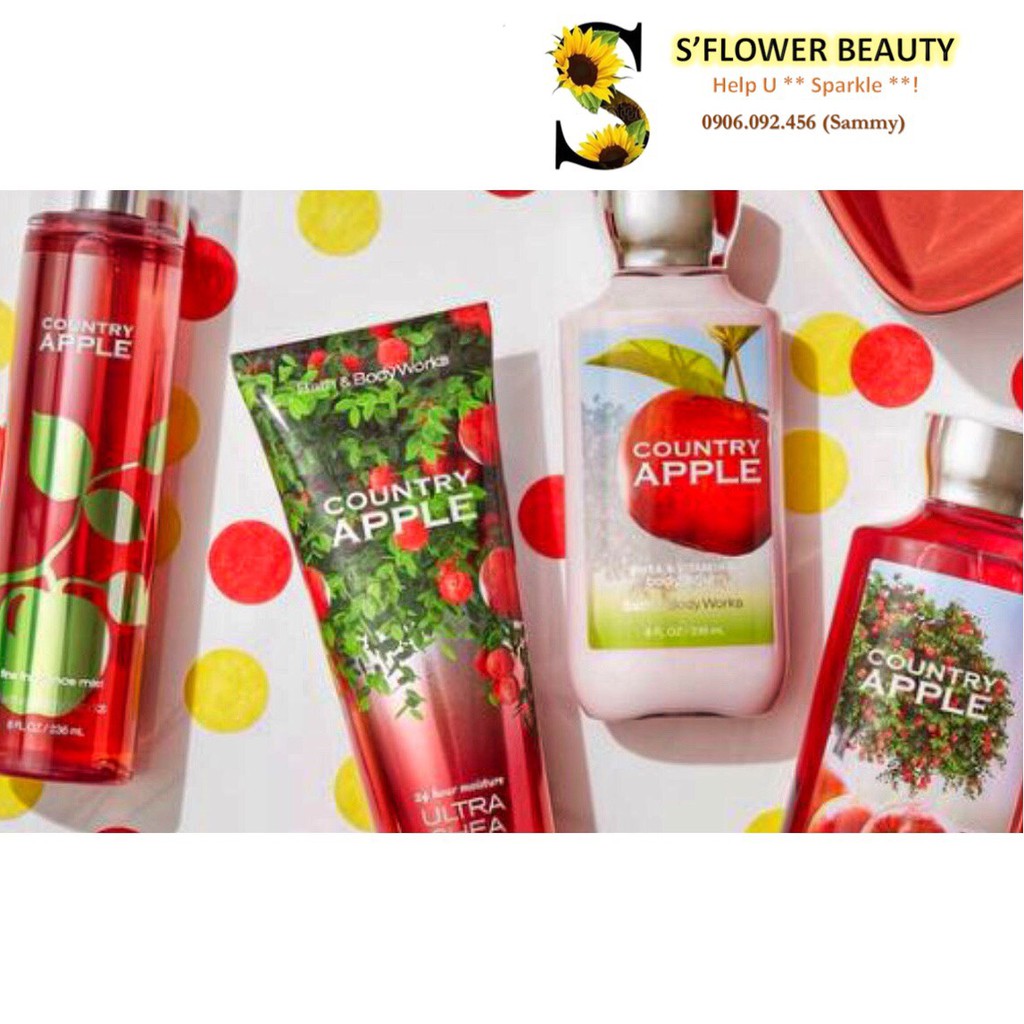 [Auth] Sản Phẩm Tắm Dưỡng Xịt Thơm Toàn Thân Lưu Hương Mịn Da Bath & Body Works - Country Apple | BigBuy360 - bigbuy360.vn