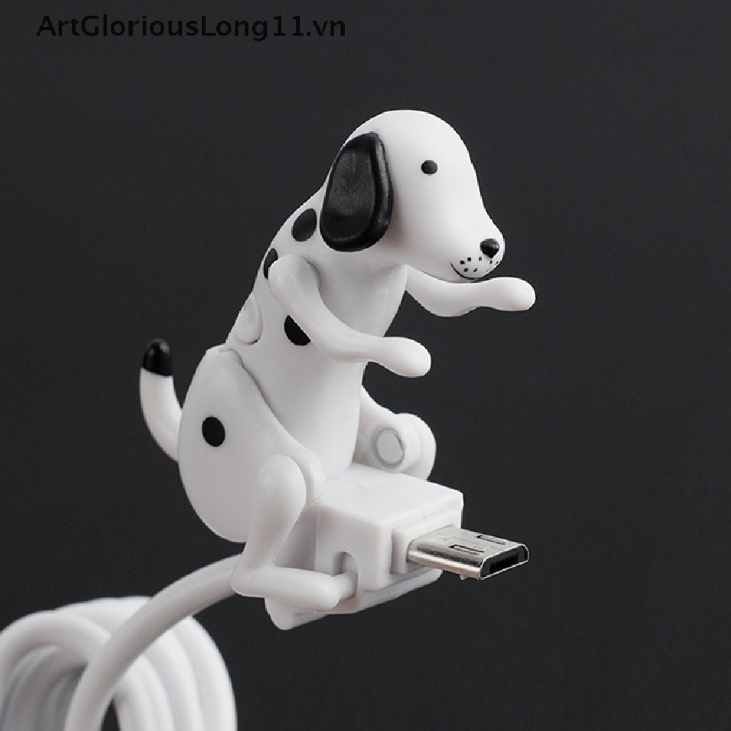 Dây Cáp Sạc / Truyền Dữ Liệu Dài 1M Hình Chú Chó Dễ Thương Tiện Dụng