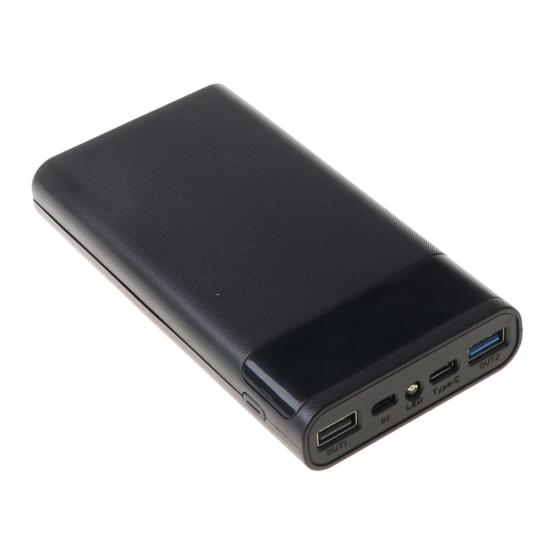 Vỏ pin sạc dự phòng hai cổng USB QC3.0 6x18650 DIY cho điện thoại/máy tính bảng