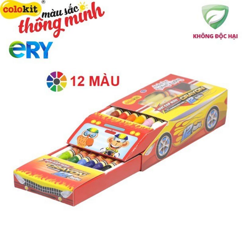 Bộ 12 bút sáp màu Colokit (Hàng quà tặng)