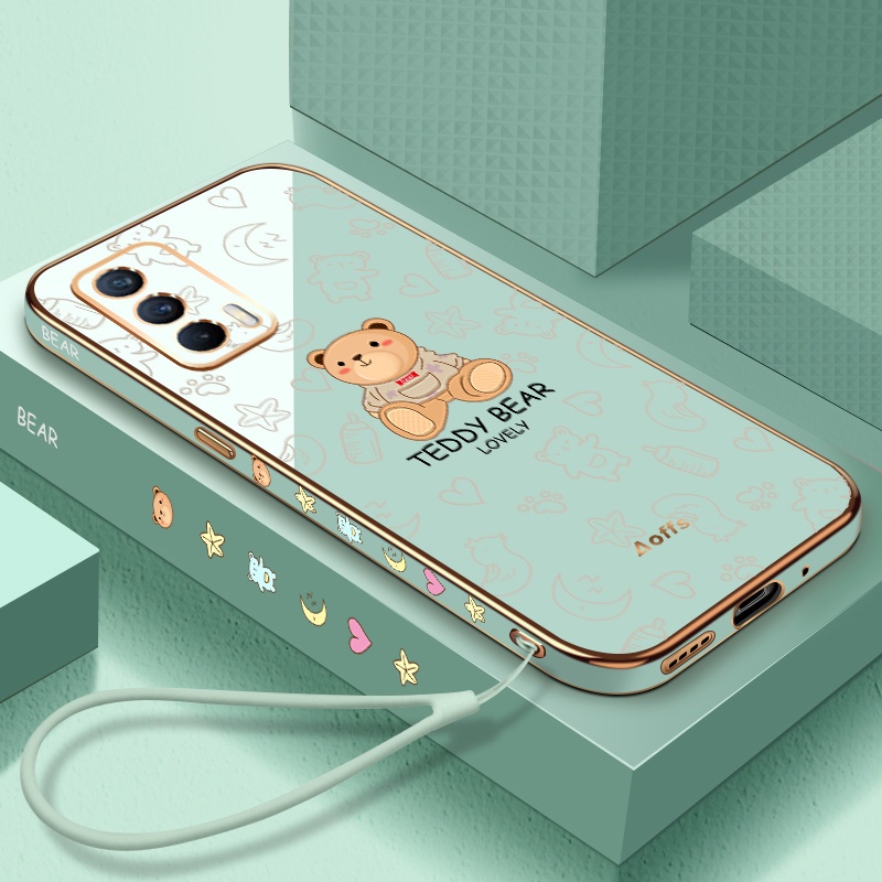 Ốp Điện Thoại In Hình Gấu Bông Cho Oppo A83 Oppo A54 4G Oppo A94 4G Oppo A93 4G Oppo A74 4G Oppo A95 4G Oppo A91