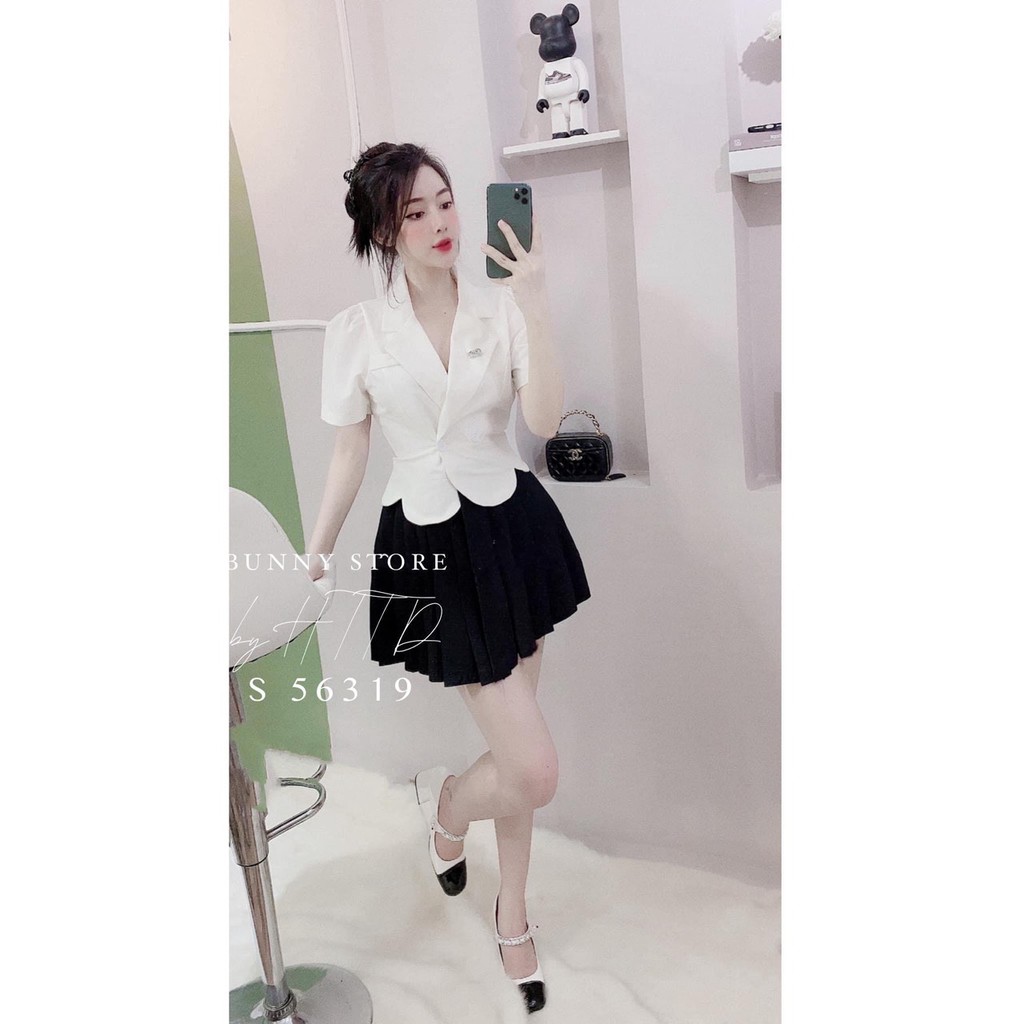 BÁN SỈ ÁO VEST MIX CHÂN VÁY XẾP LI | BigBuy360 - bigbuy360.vn