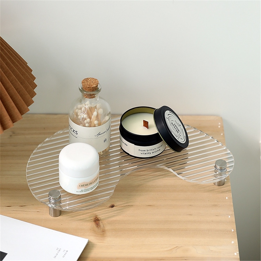 Khay đựng nước hoa/ mỹ phẩm chất liệu acrylic trong suốt độc đáo tiện dụng