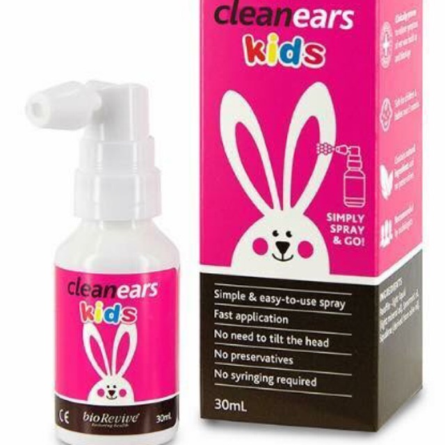 Xịt tan ráy tai clean ears úc