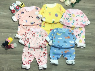 Bán sỉ 25 bộ nỉ lông cho bé