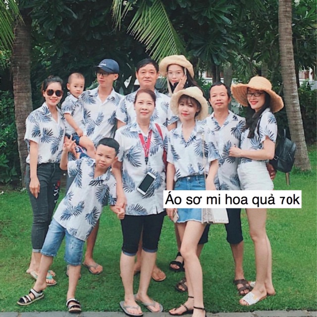 Áo sơ mi hoa quả Áo sơ mi trái cây Áo sơ mi đi biển Áo hoa quả Áo đi biển Áo gia đình Áo nhóm Áo lớp Áo đồng phục | BigBuy360 - bigbuy360.vn