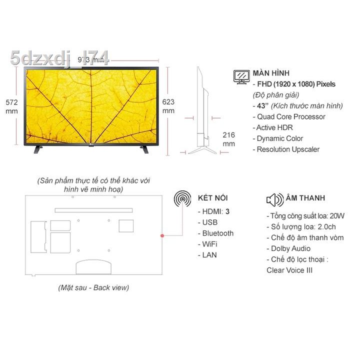 ❏❧❖Smart Tivi LG FULL HD 43 inch 43LM6360PTB ThinQ AI - Mới 2021 | BigBuy360 - bigbuy360.vn
