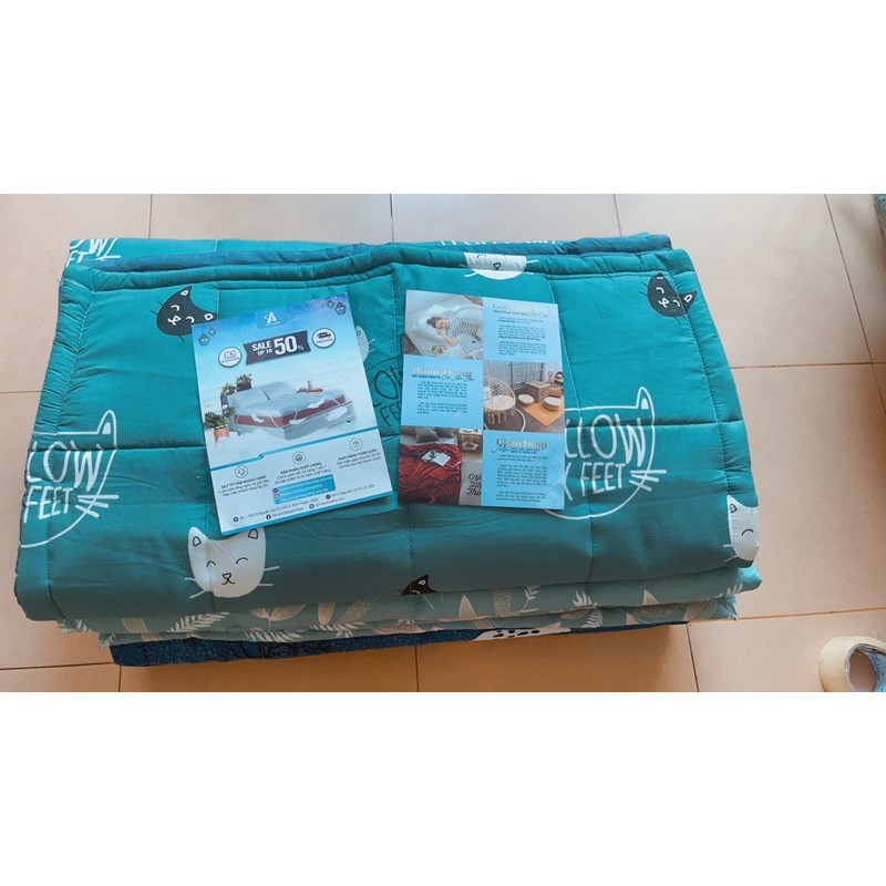 Nệm ngủ trưa văn phòng 80x190cm gấp gọn thông minh - tặng kèm vỏ gối cùng màu và túi đựng chống thấm nước