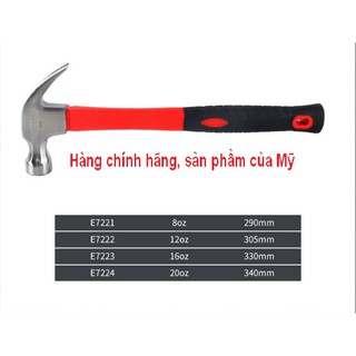 [Chính Hãng]Búa sắt đóng/nhổ đinh cán cao su USA