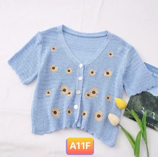 Áo len hoa cúc sẵn hàng. Sỉ 110k