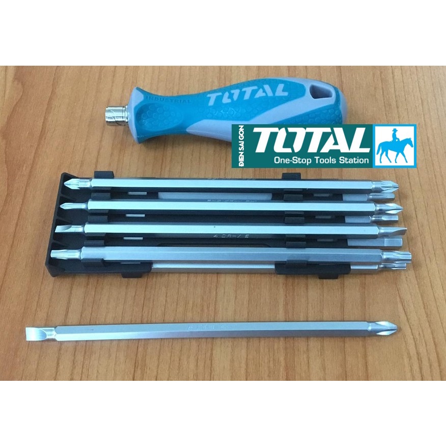 Bộ tua vít 18 đầu đa năng Thép CR-V Total THT250236