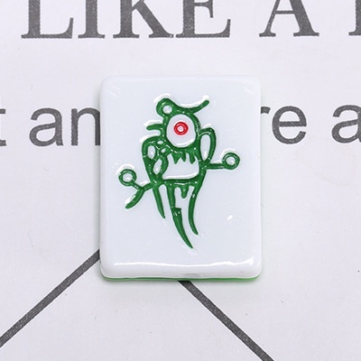 Sê-ri mạt chược Resin phụ kiện dép Crocs charm DIY khóa giày crocs jibbitz Nhựa trang sức Phụ kiện trang trí giày crocs nút trang trí điện thoại di động Nắp đậy / Khung ảnh / Cốc nước / Túi Nguyên liệu làm phụ kiện handmade sáng tạo